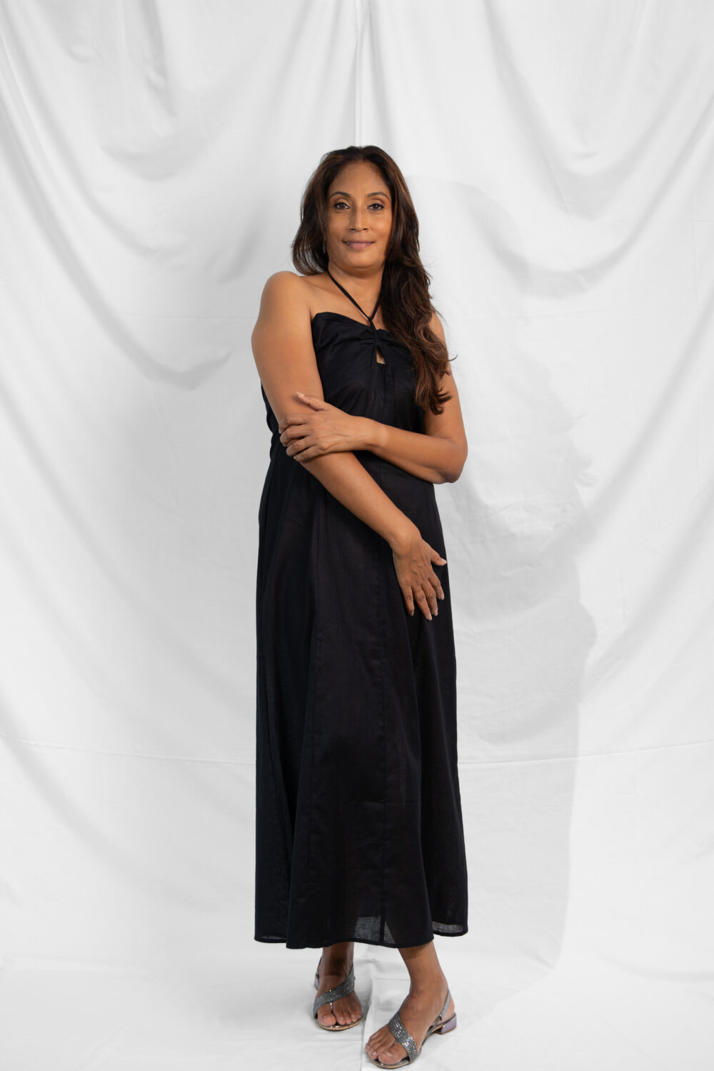 Dress with Dainty, Tie-back Straps - Image 4