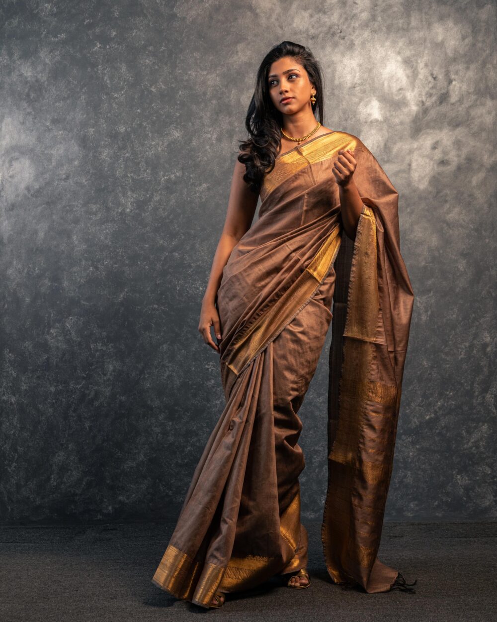 Tranquil Earth Saree