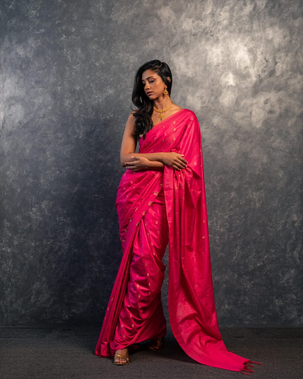 Jade Blossom Saree - Image 7