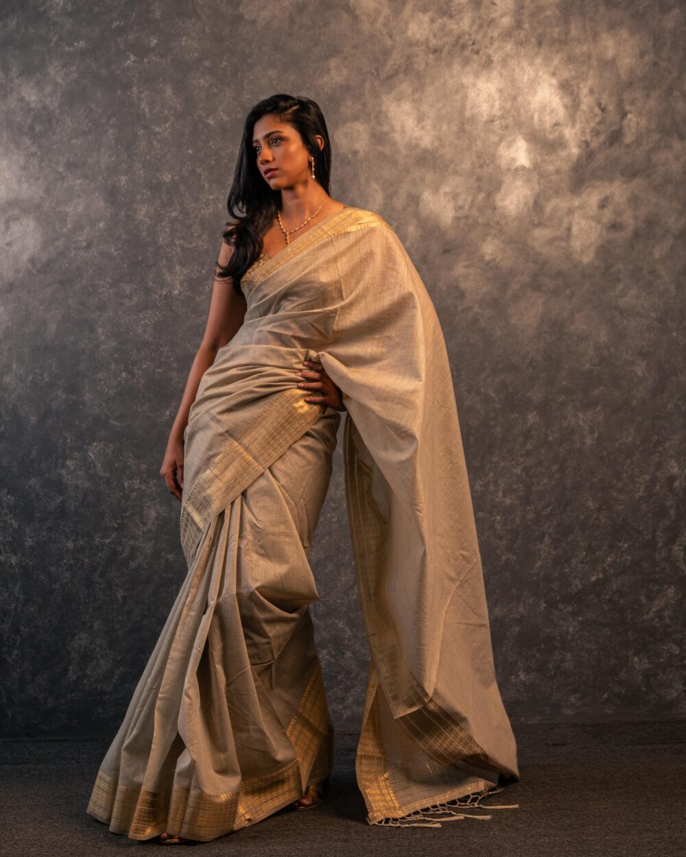 Tranquil Earth Saree - Image 9