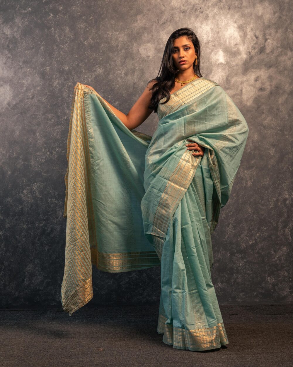 Tranquil Earth Saree - Image 4
