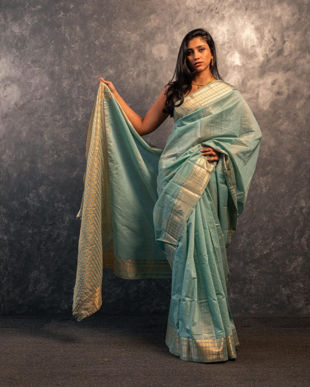 Tranquil Earth Saree - Image 2
