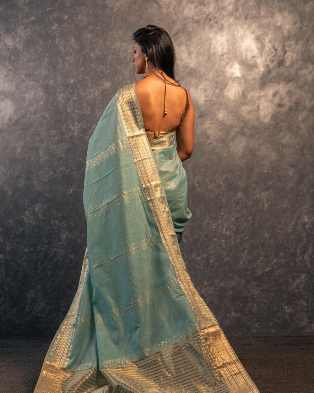 Tranquil Earth Saree - Image 5