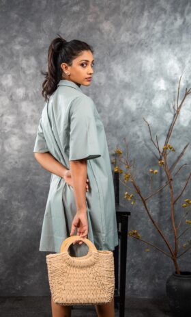 Coastal Bloom Mini Dress