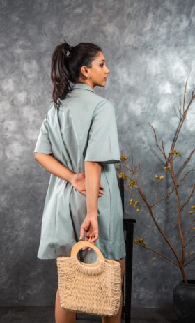 Coastal Bloom Mini Dress